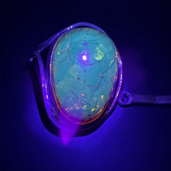 Vintage Baltic Amber Cabochon Project Salvage Piece Silver Part Repair Read - Picture 10 of 16